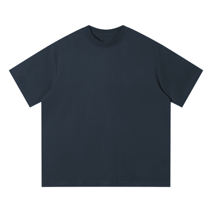 Unisex Loose Fit Cotton T-Shirt in navy blue