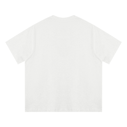 Unisex Loose Fit Cotton T-Shirt in oat gray, alternate angle