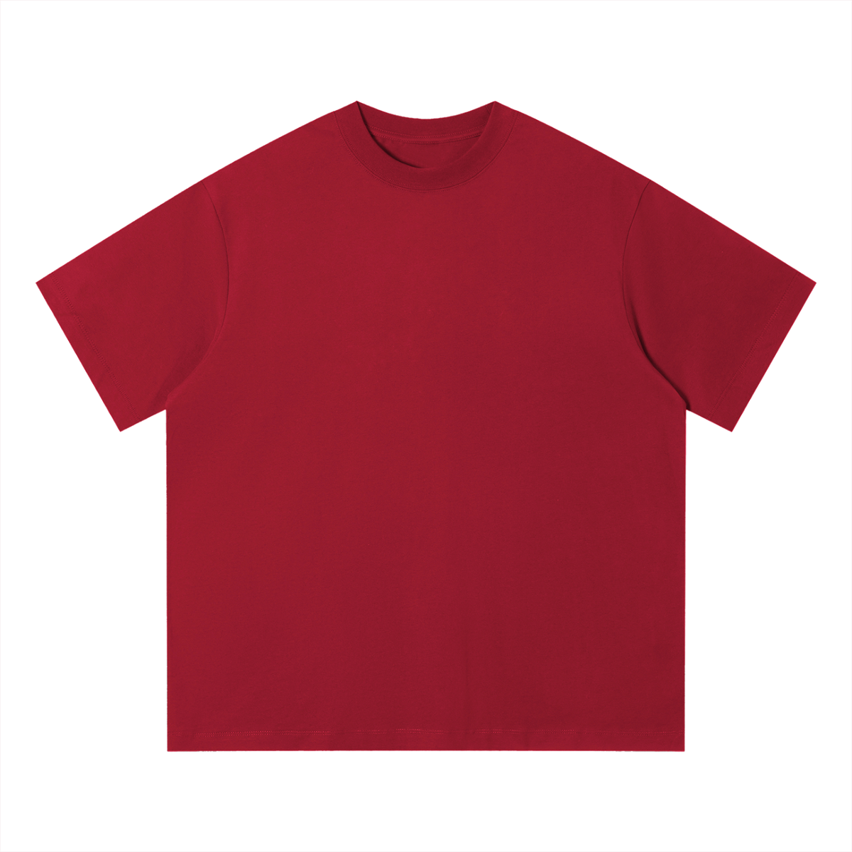 Unisex Loose Fit Cotton T-Shirt in red