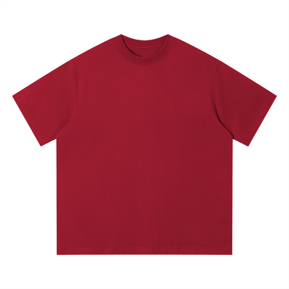 Unisex Loose Fit Cotton T-Shirt in red