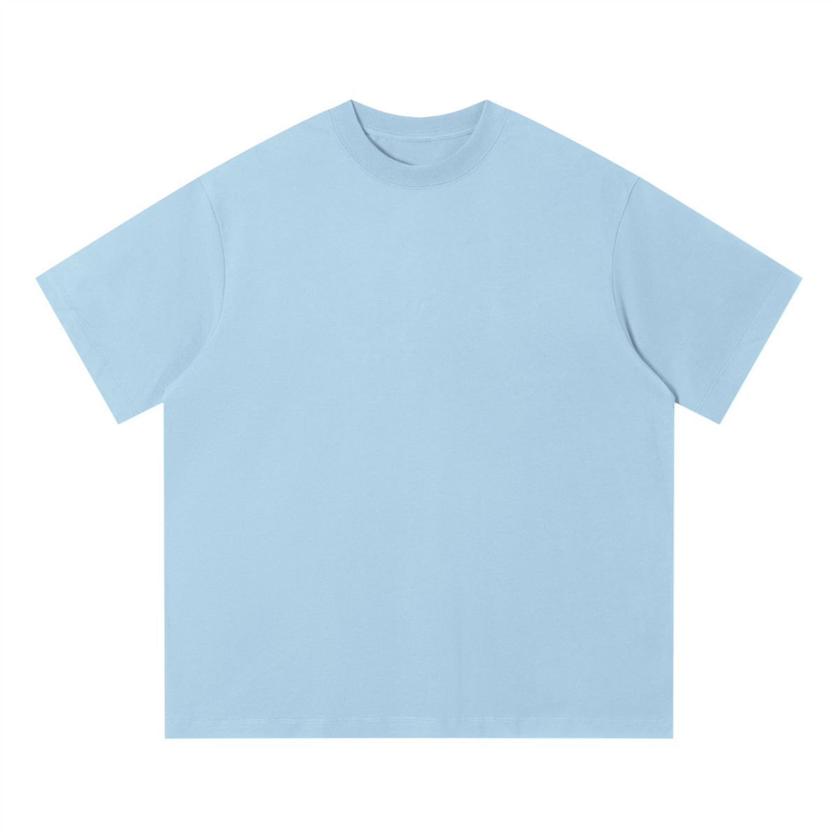 Unisex Loose Fit Cotton T-Shirt in sky blue