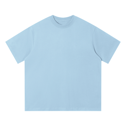 Unisex Loose Fit Cotton T-Shirt in sky blue