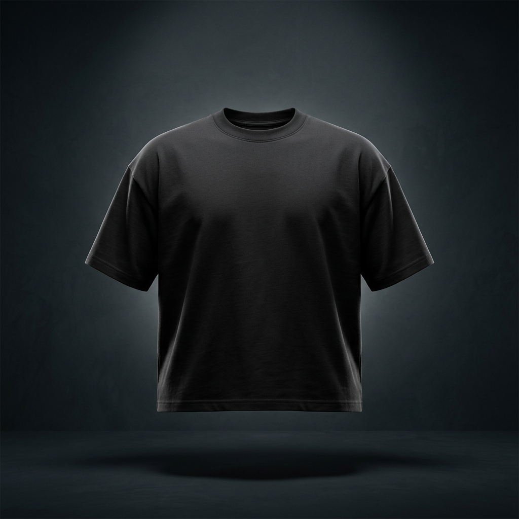 Unisex Loose Fit Drop Shoulder Polyester T-Shirt