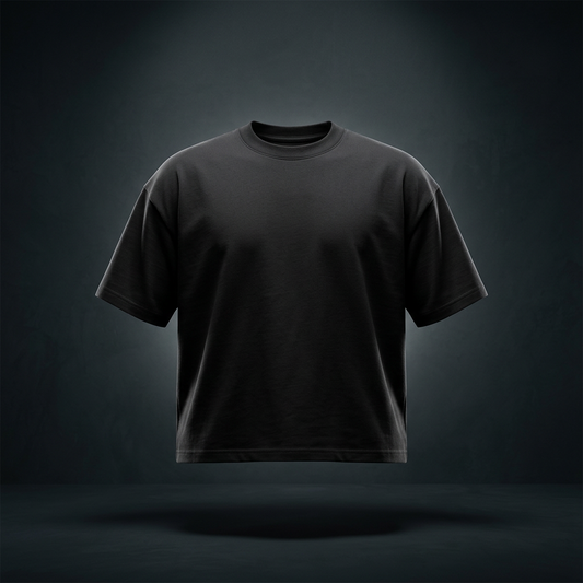 Unisex Loose Fit Drop Shoulder Polyester T-Shirt