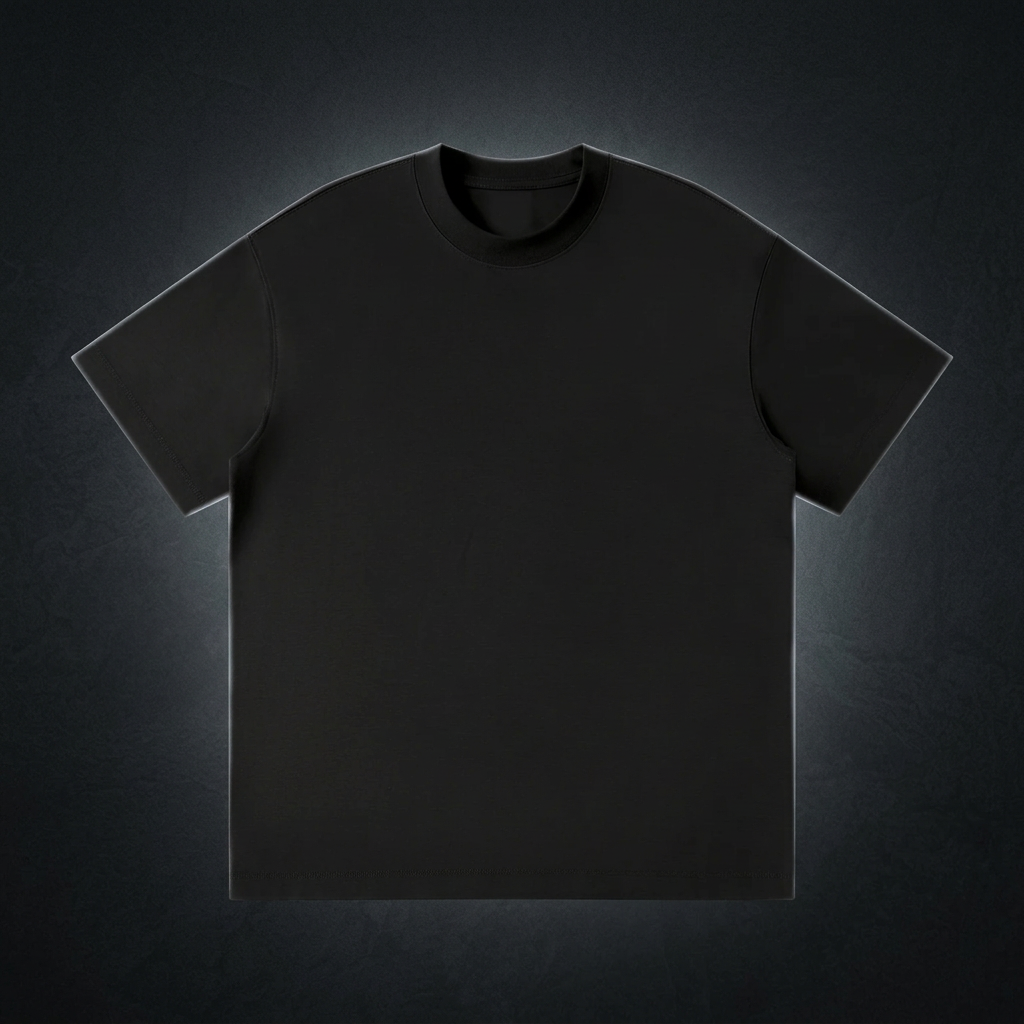 Unisex Loose Fit Polyester Blend Crewneck T-Shirt