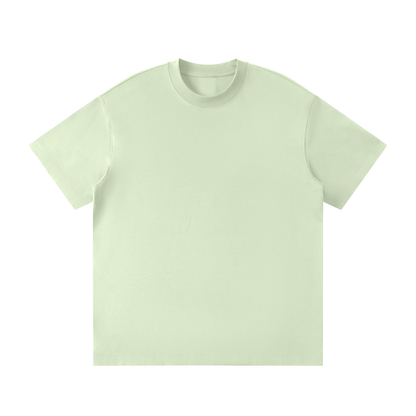Unisex Loose Fit Polyester Blend Crewneck T-Shirt in green