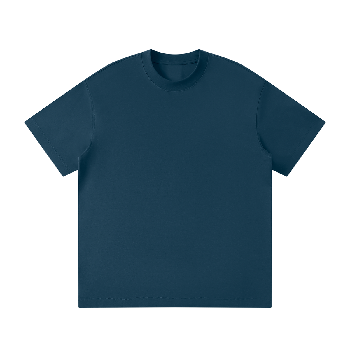 Unisex Loose Fit Polyester Blend Crewneck T-Shirt in haze blue
