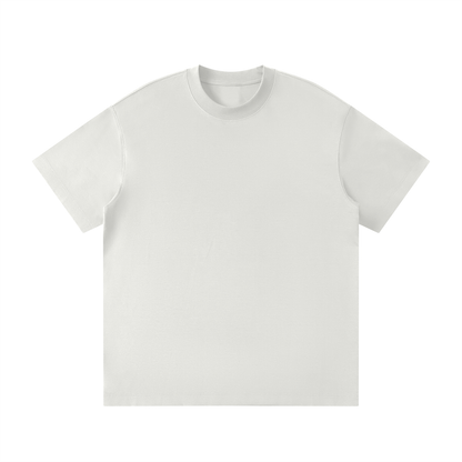 Unisex Loose Fit Polyester Blend Crewneck T-Shirt in light gray