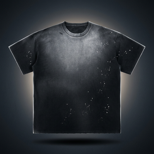 Unisex Loose Fit Sunfade Frayed T-Shirt