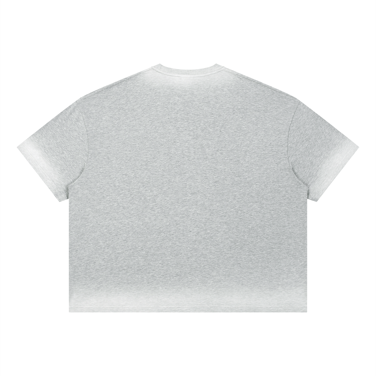Unisex Loose Fit Sunfade Vintage Wash T-Shirt in flower gray, alternate angle