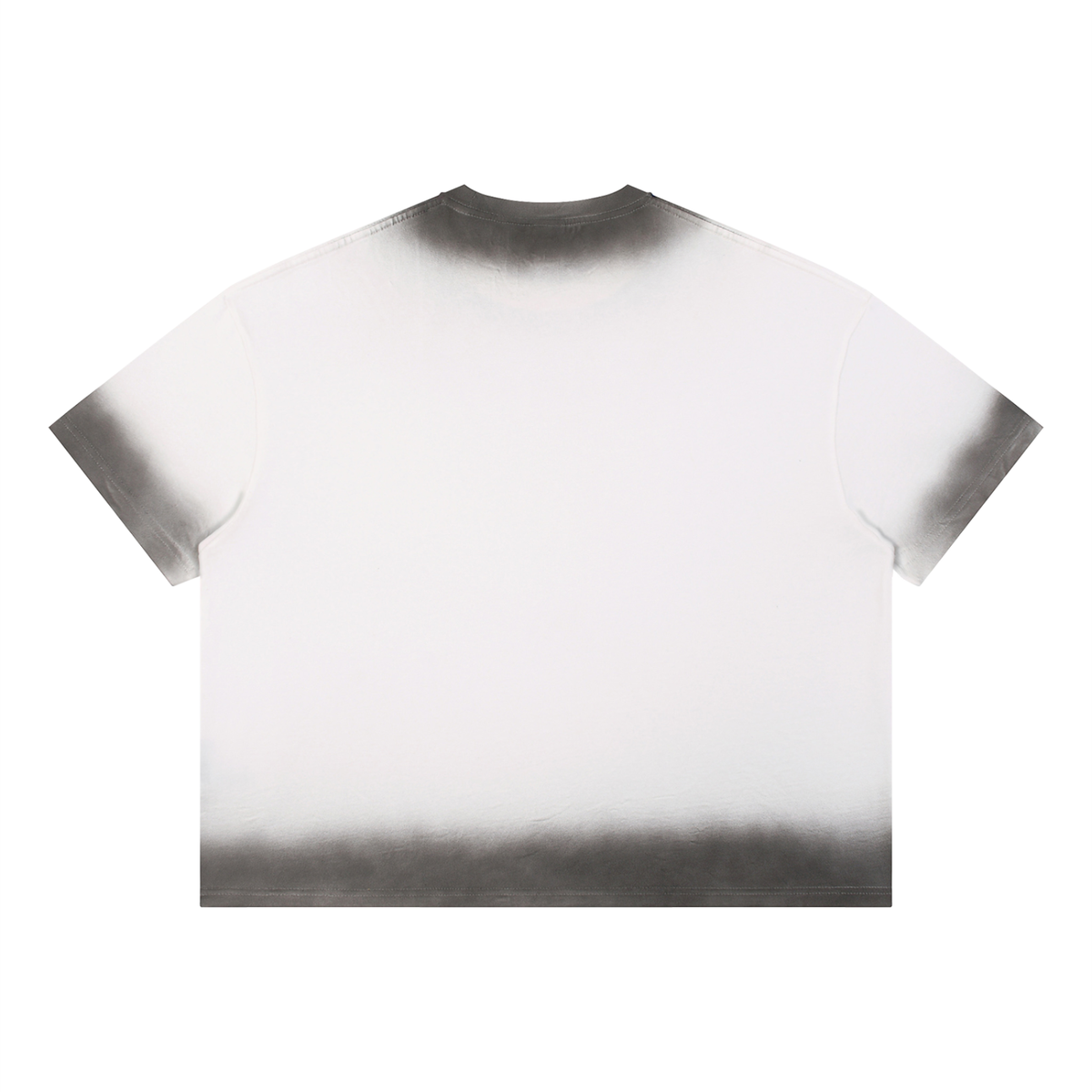Unisex Loose Fit Sunfade Vintage Wash T-Shirt in white, alternate angle