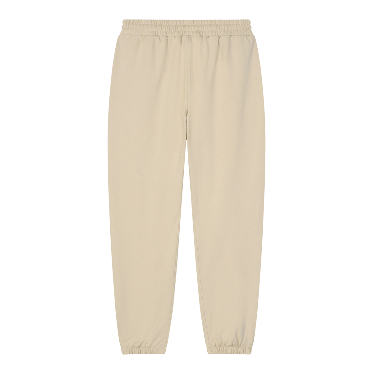Unisex Loose Fit Tapered Joggers in apricot, alternate angle
