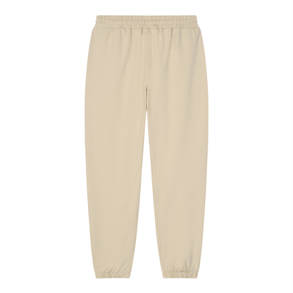 Unisex Loose Fit Tapered Joggers in apricot, alternate angle