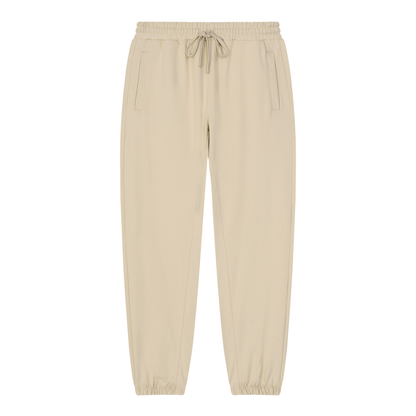 Unisex Loose Fit Tapered Joggers in apricot