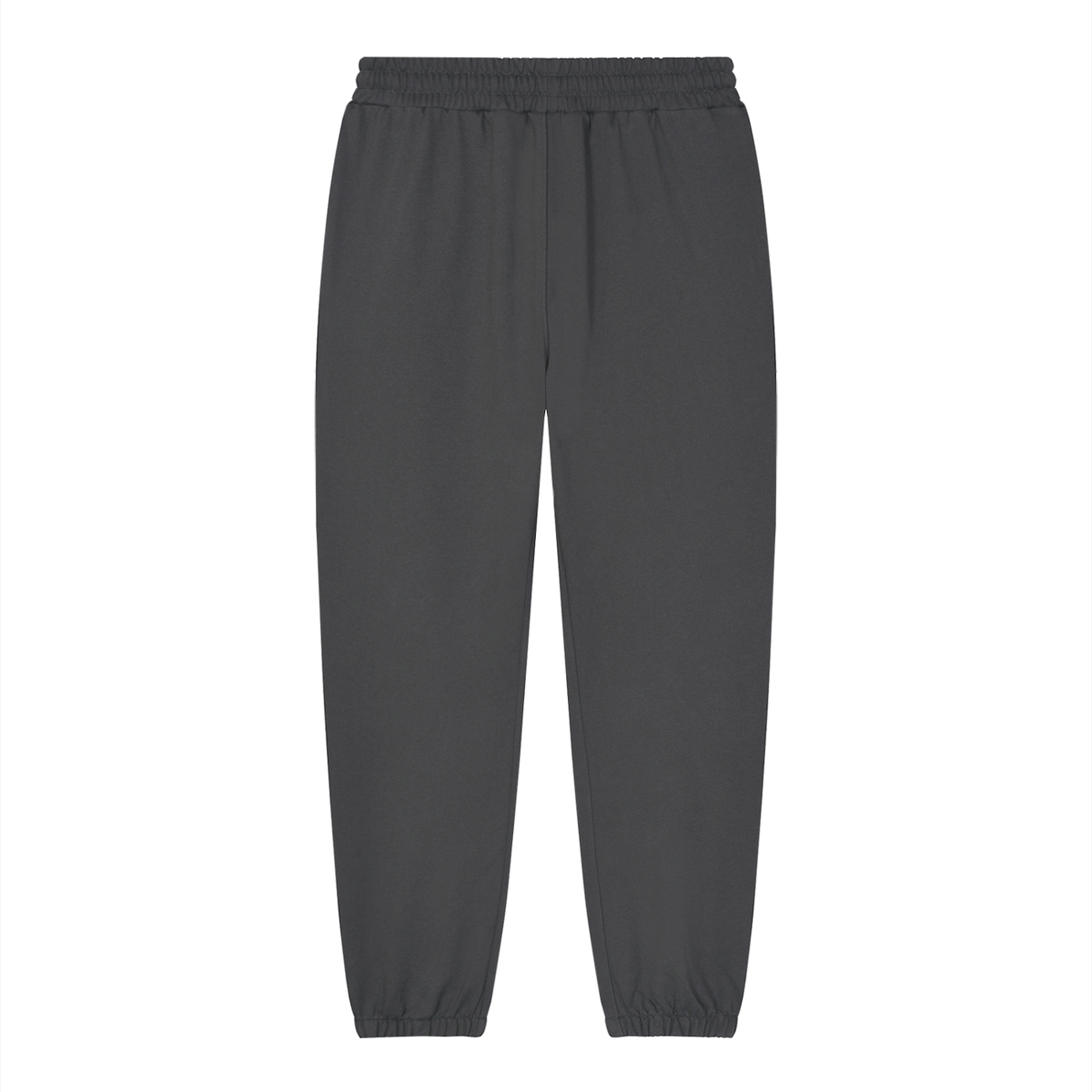 Unisex Loose Fit Tapered Joggers in dark gray, alternate angle