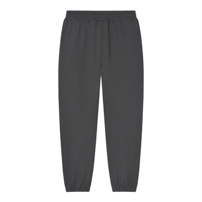 Unisex Loose Fit Tapered Joggers in dark gray, alternate angle
