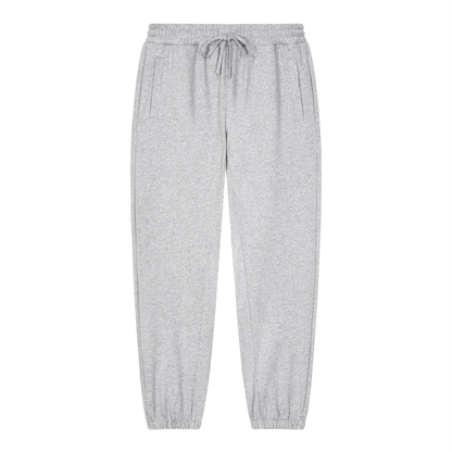 Unisex Loose Fit Tapered Joggers in flower gray