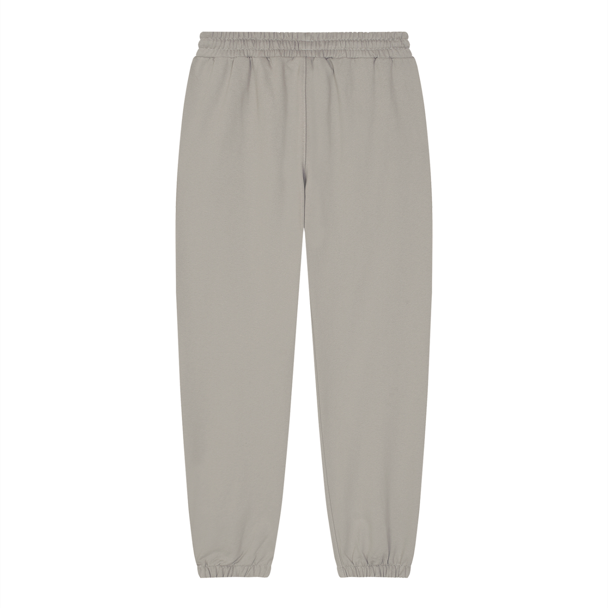 Unisex Loose Fit Tapered Joggers in light gray, alternate angle