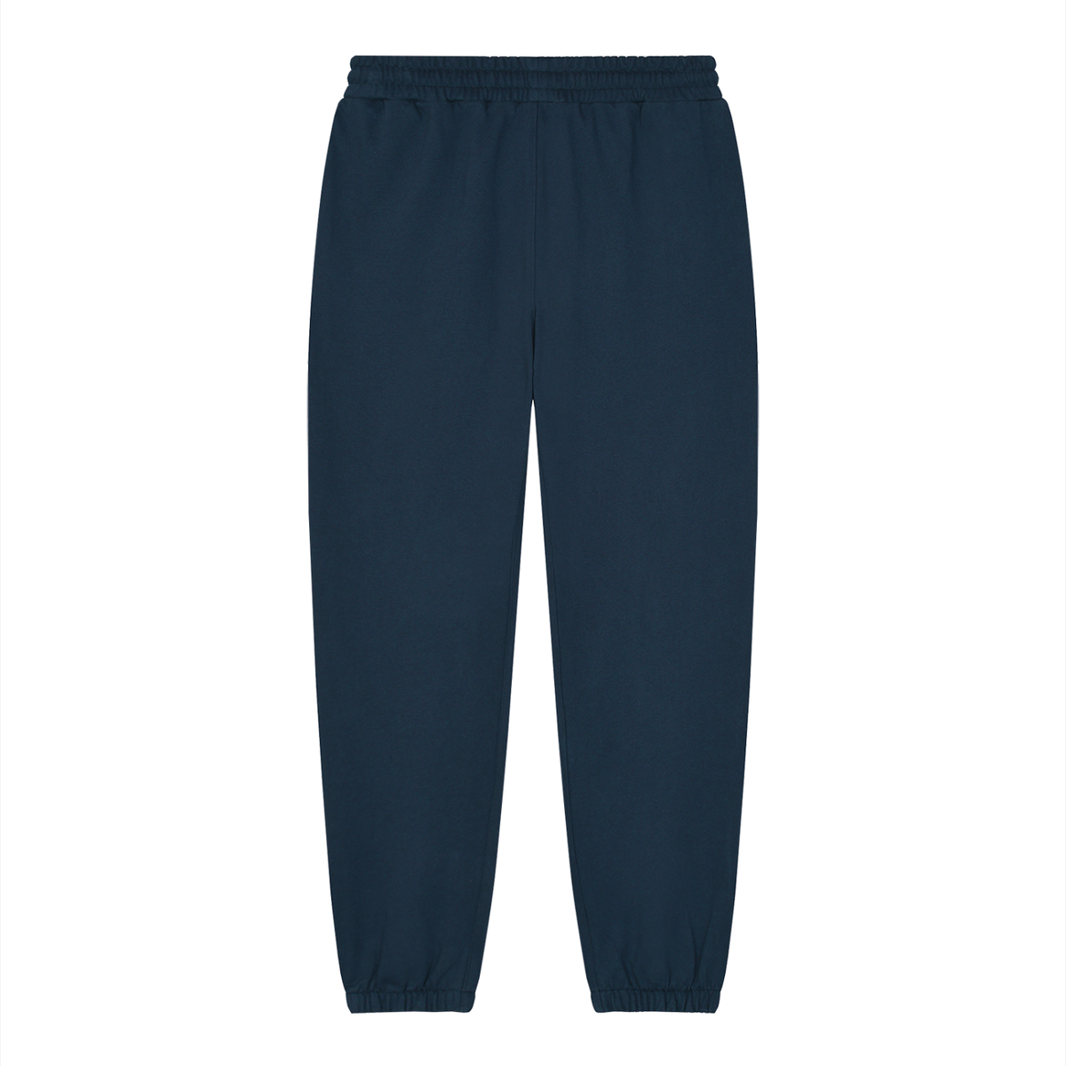 Unisex Loose Fit Tapered Joggers in navy blue, alternate angle