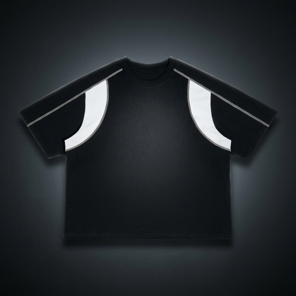 Unisex Loose Raglan Color Block T-Shirt