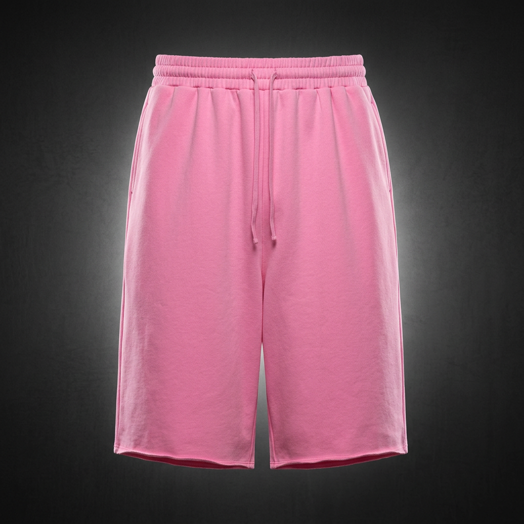 Unisex Loose Raw Edge Shorts