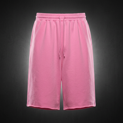 Unisex Loose Raw Edge Shorts