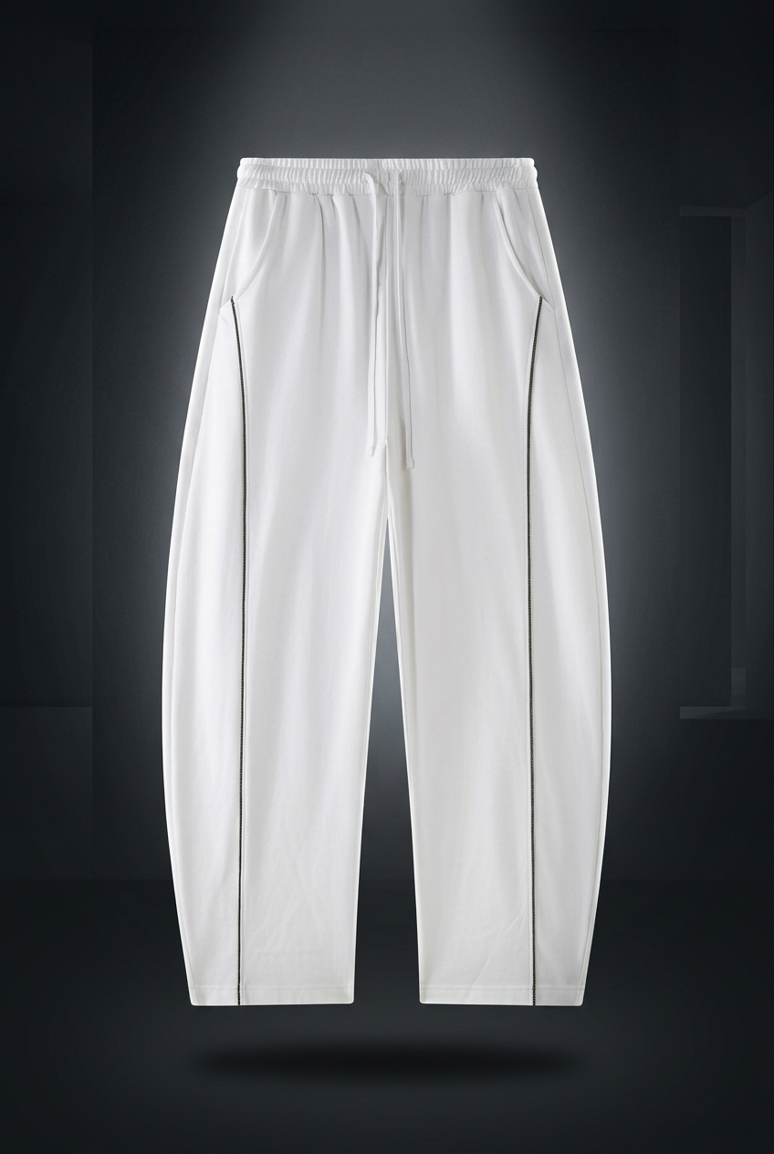 Unisex Mid-Rise Barrel Leg Sweatpants