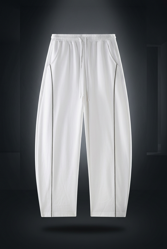 Unisex Mid-Rise Barrel Leg Sweatpants