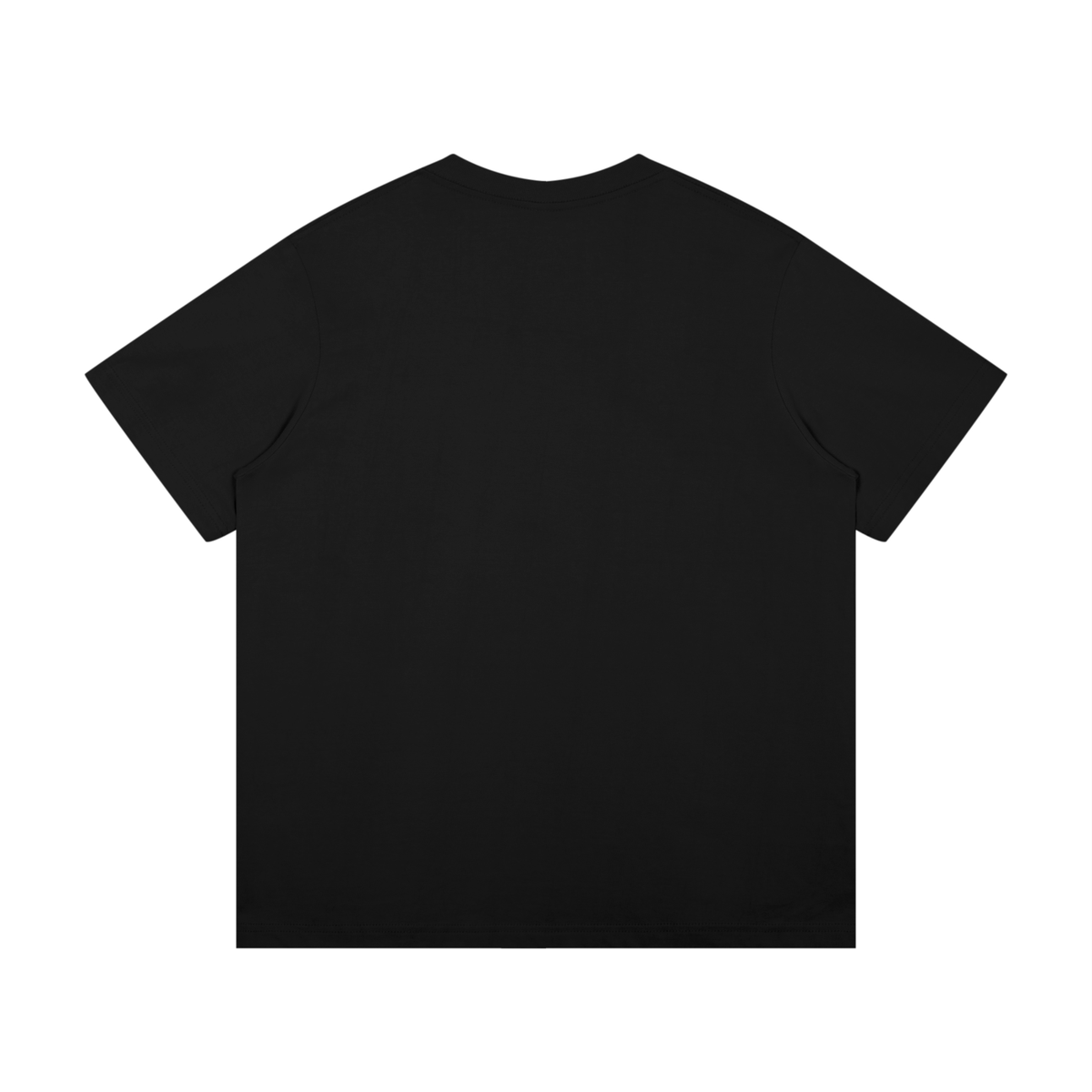 Unisex Mid-Weight Cotton T-Shirt in black, alternate angle