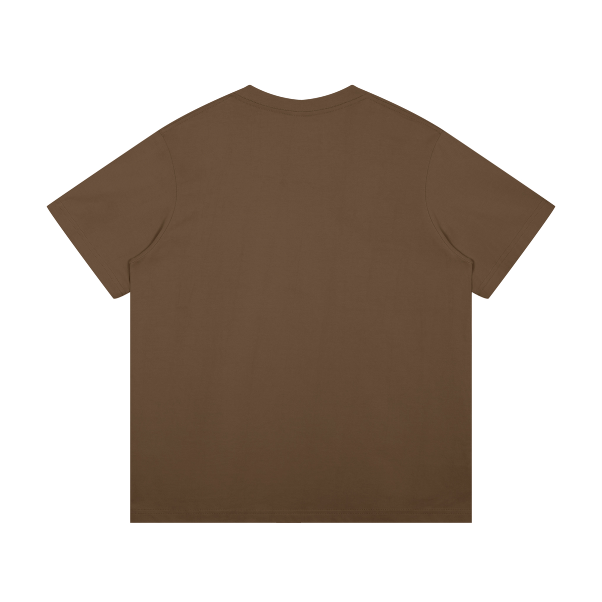 Unisex Mid-Weight Cotton T-Shirt in coffee, alternate angle