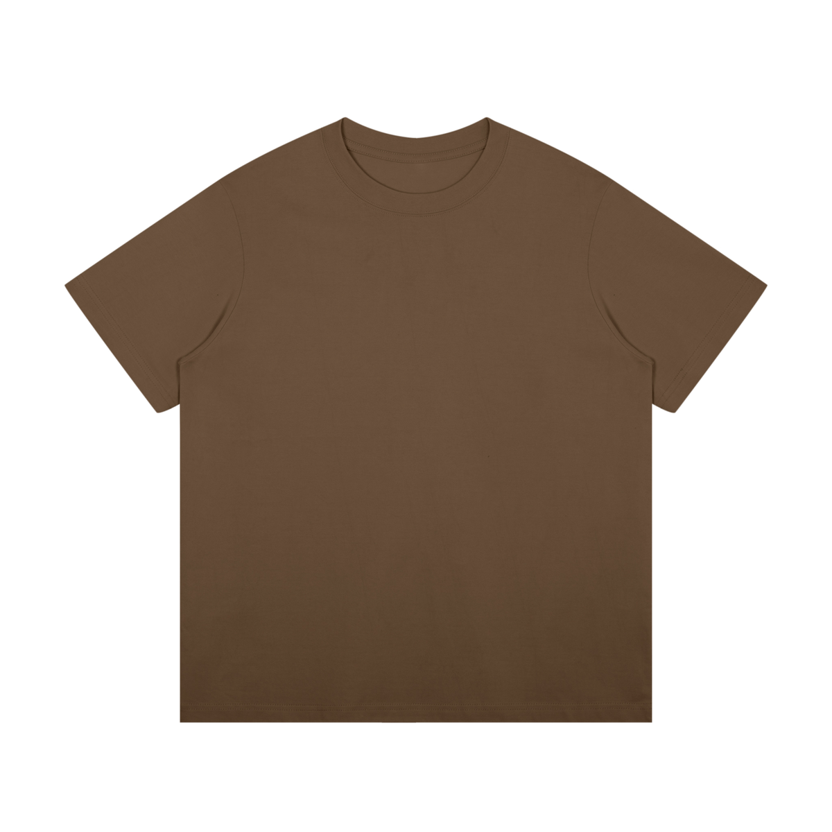 Unisex Mid-Weight Cotton T-Shirt in coffee