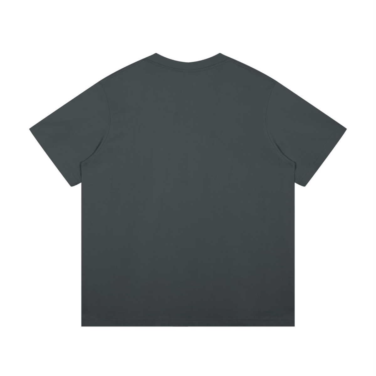 Unisex Mid-Weight Cotton T-Shirt in dark gray, alternate angle