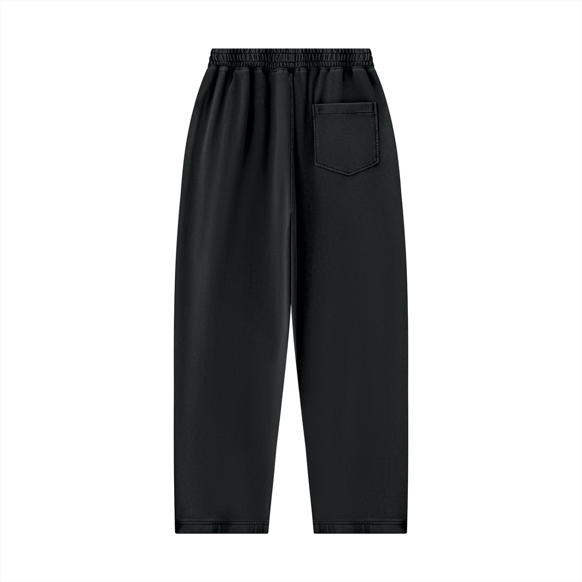 Unisex Mineral Wash Balloon Sweatpants in black, alternate angle