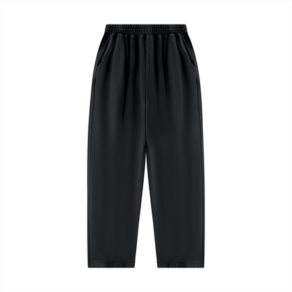 Unisex Mineral Wash Balloon Sweatpants in black