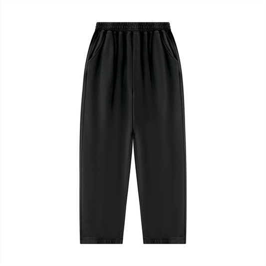 Unisex Mineral Wash Balloon Sweatpants in black
