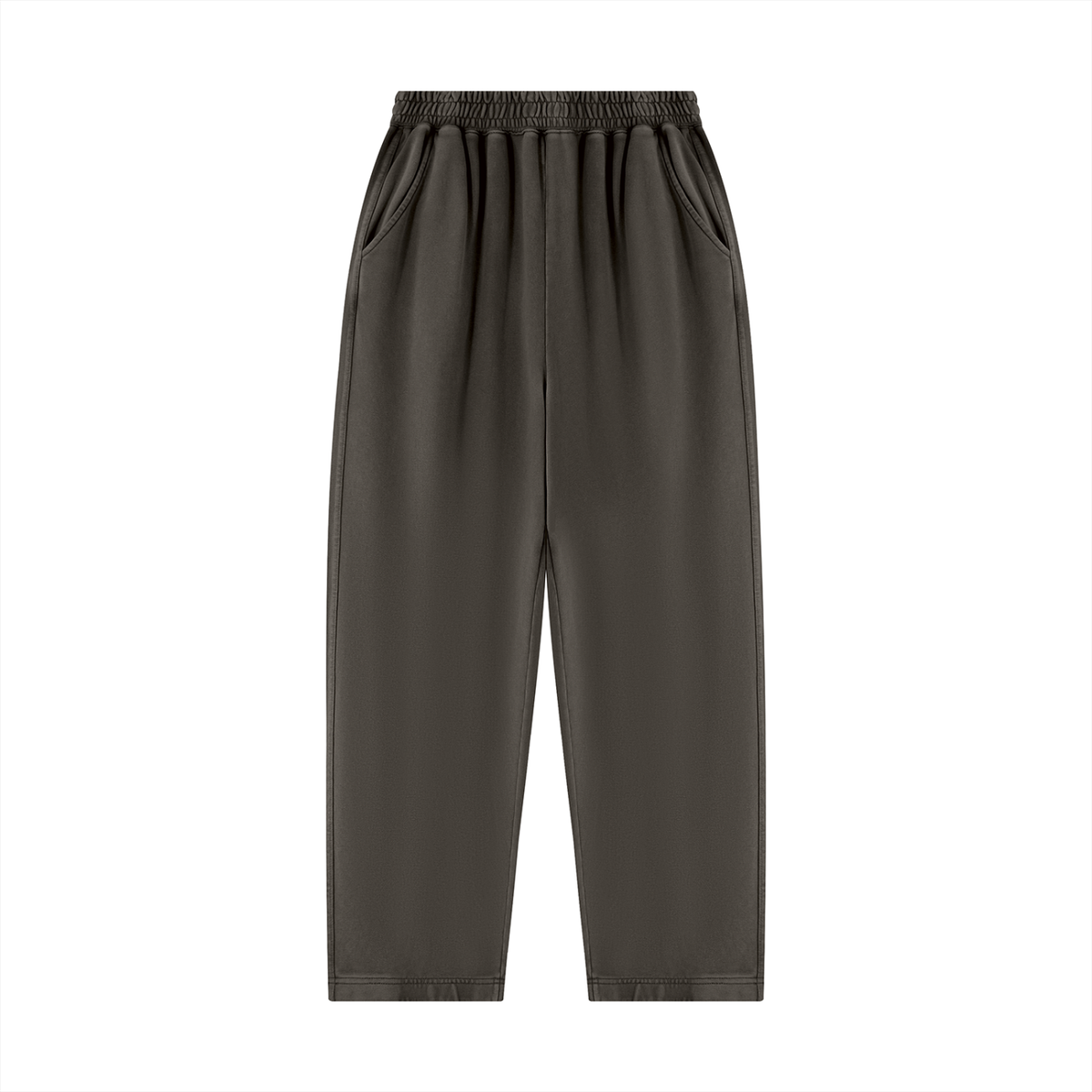 Unisex Mineral Wash Balloon Sweatpants in coffee
