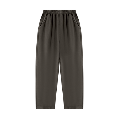 Unisex Mineral Wash Balloon Sweatpants in coffee