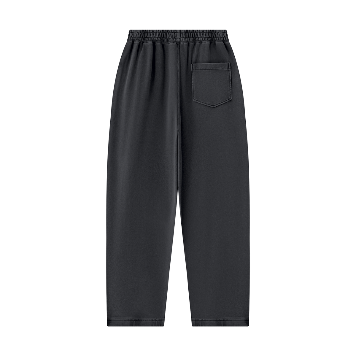 Unisex Mineral Wash Balloon Sweatpants in dark gray, alternate angle