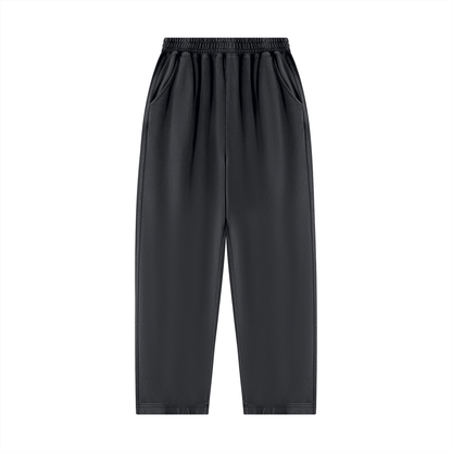 Unisex Mineral Wash Balloon Sweatpants in dark gray