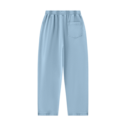 Unisex Mineral Wash Balloon Sweatpants in haze blue, alternate angle