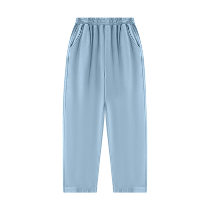 Unisex Mineral Wash Balloon Sweatpants in haze blue