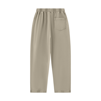 Unisex Mineral Wash Balloon Sweatpants in khaki, alternate angle