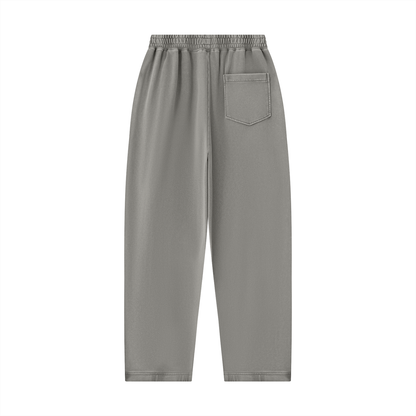 Unisex Mineral Wash Balloon Sweatpants in light gray, alternate angle