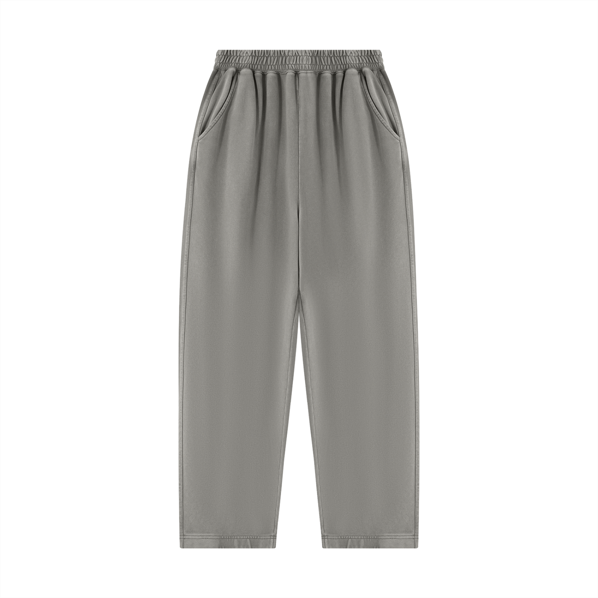 Unisex Mineral Wash Balloon Sweatpants in light gray