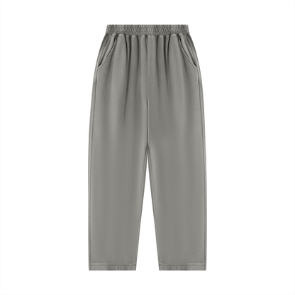 Unisex Mineral Wash Balloon Sweatpants in light gray