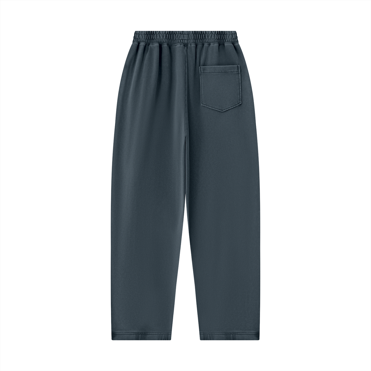 Unisex Mineral Wash Balloon Sweatpants in navy blue, alternate angle