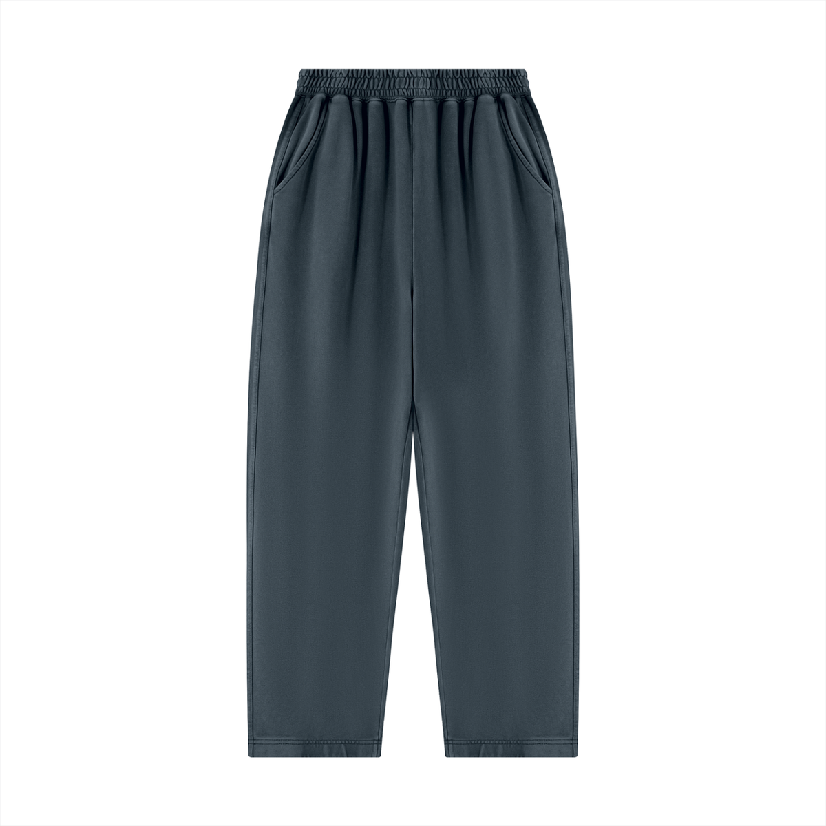 Unisex Mineral Wash Balloon Sweatpants in navy blue