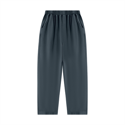 Unisex Mineral Wash Balloon Sweatpants in navy blue