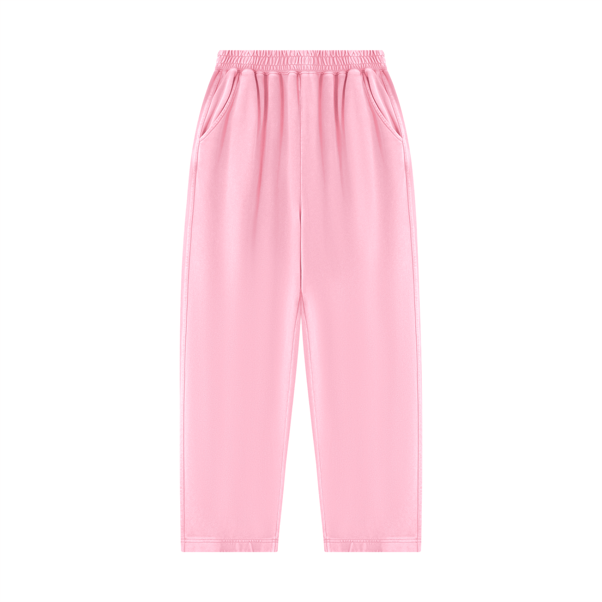 Unisex Mineral Wash Balloon Sweatpants in pink