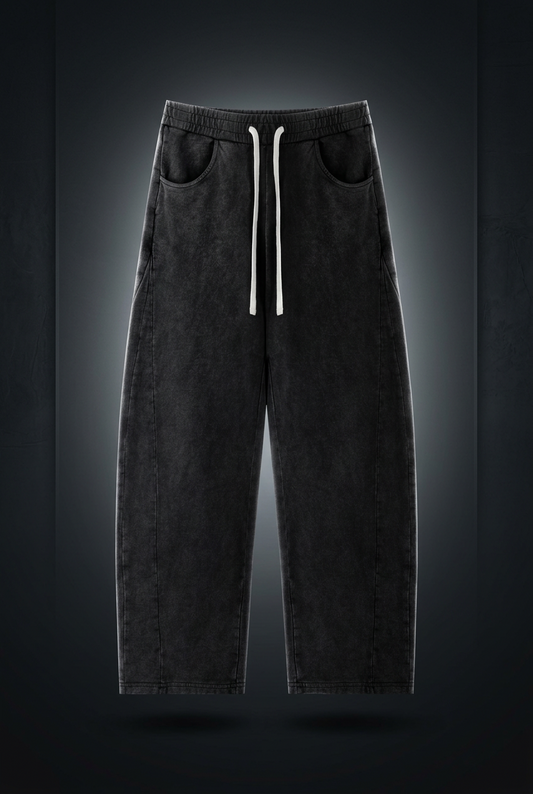 Unisex Mineral Wash Barrel Sweatpants